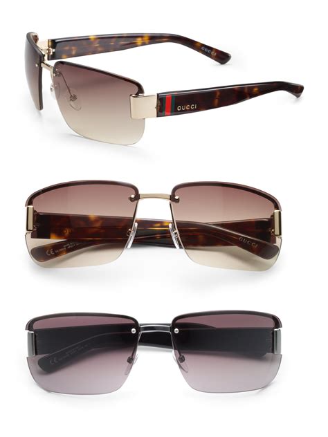 lentes gucci para hombre precio|Gucci rimless sunglasses men's.